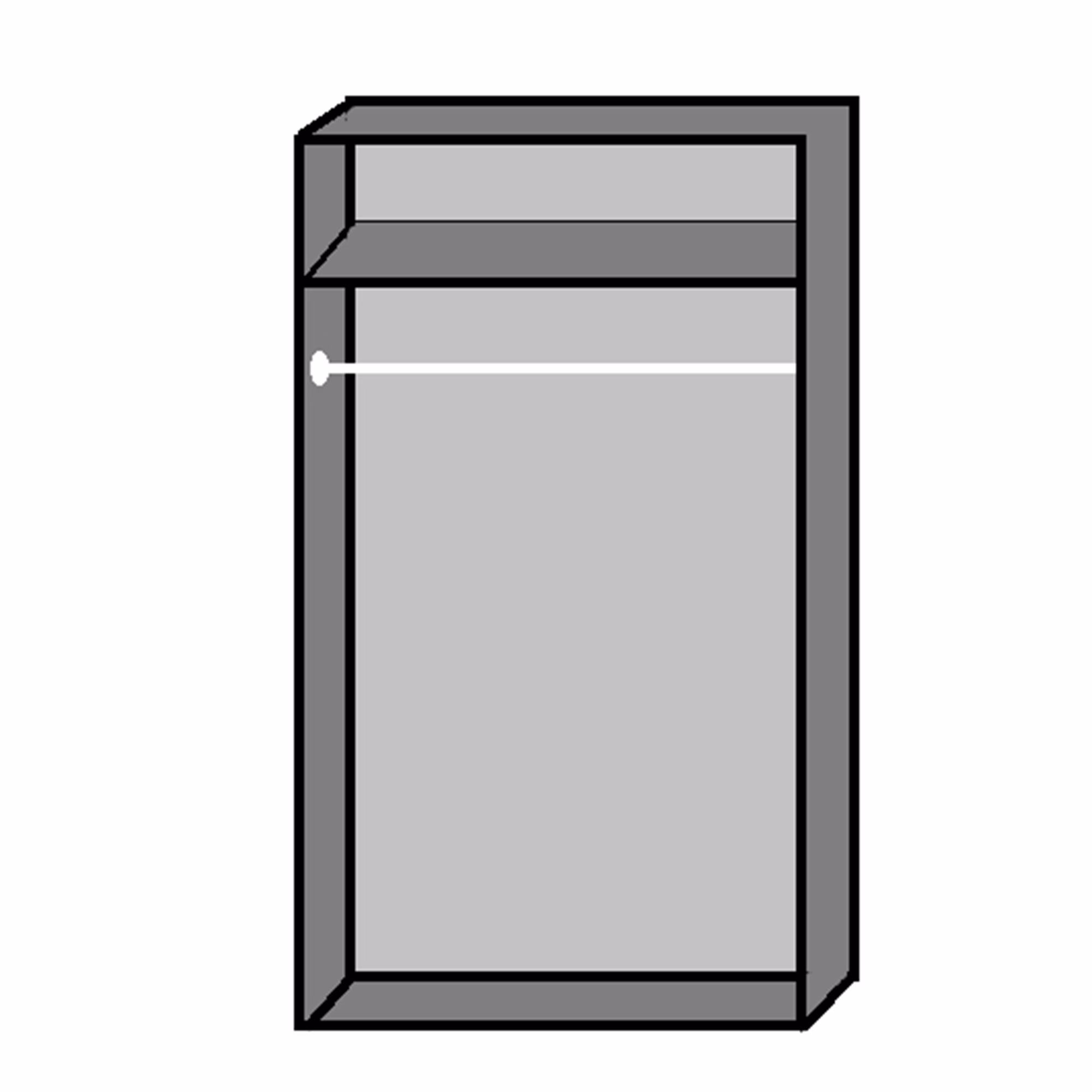 Osaka Oak 2 Door Wardrobe - Image 2