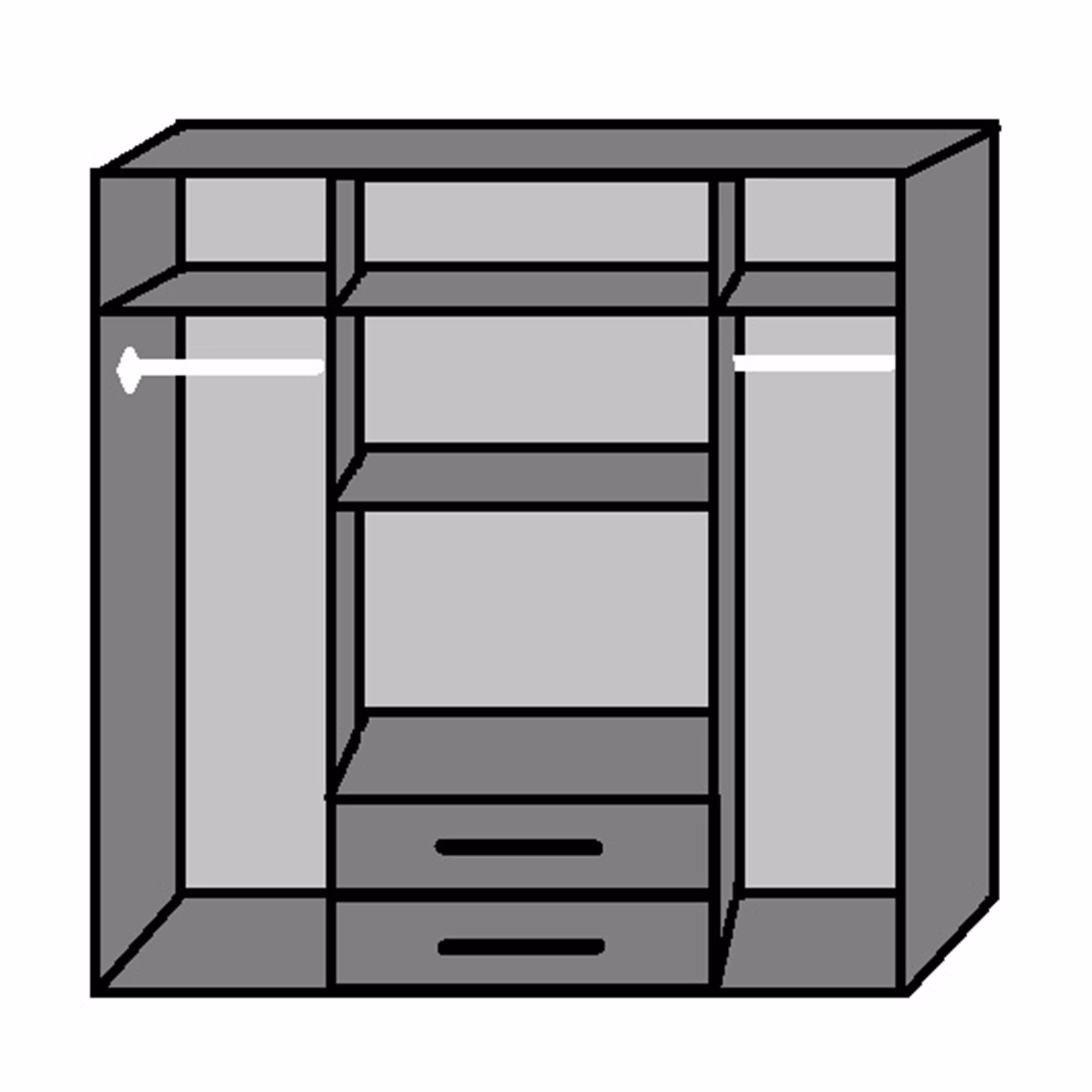 Duet 4 Door 2 Drawer and 2 Mirror - Image 2