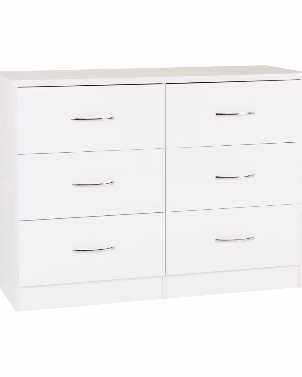 Nevada 6 Drawer Chest White Gloss