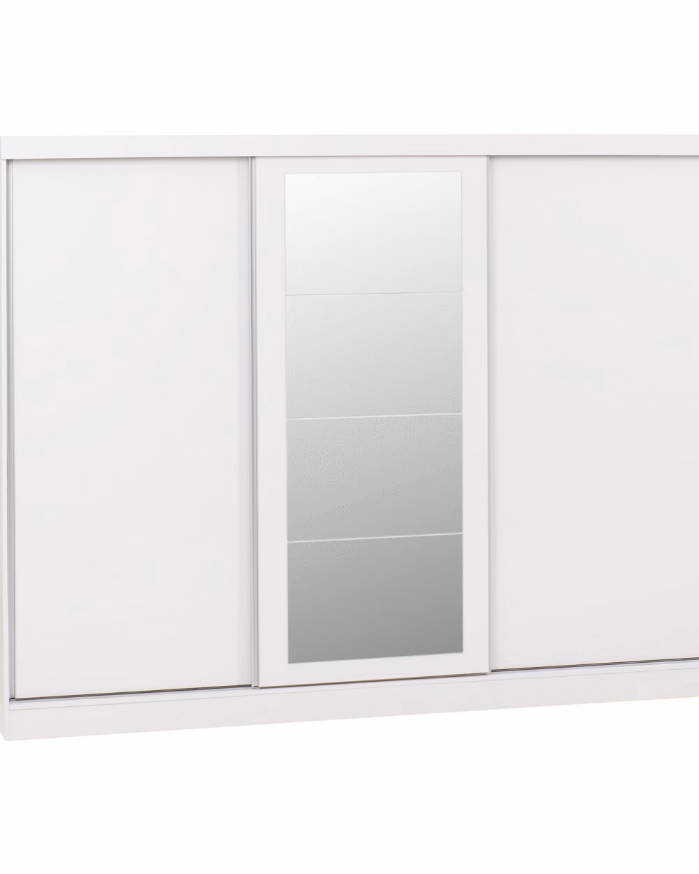 Nevada 3 Door Sliding Wardrobe White Gloss