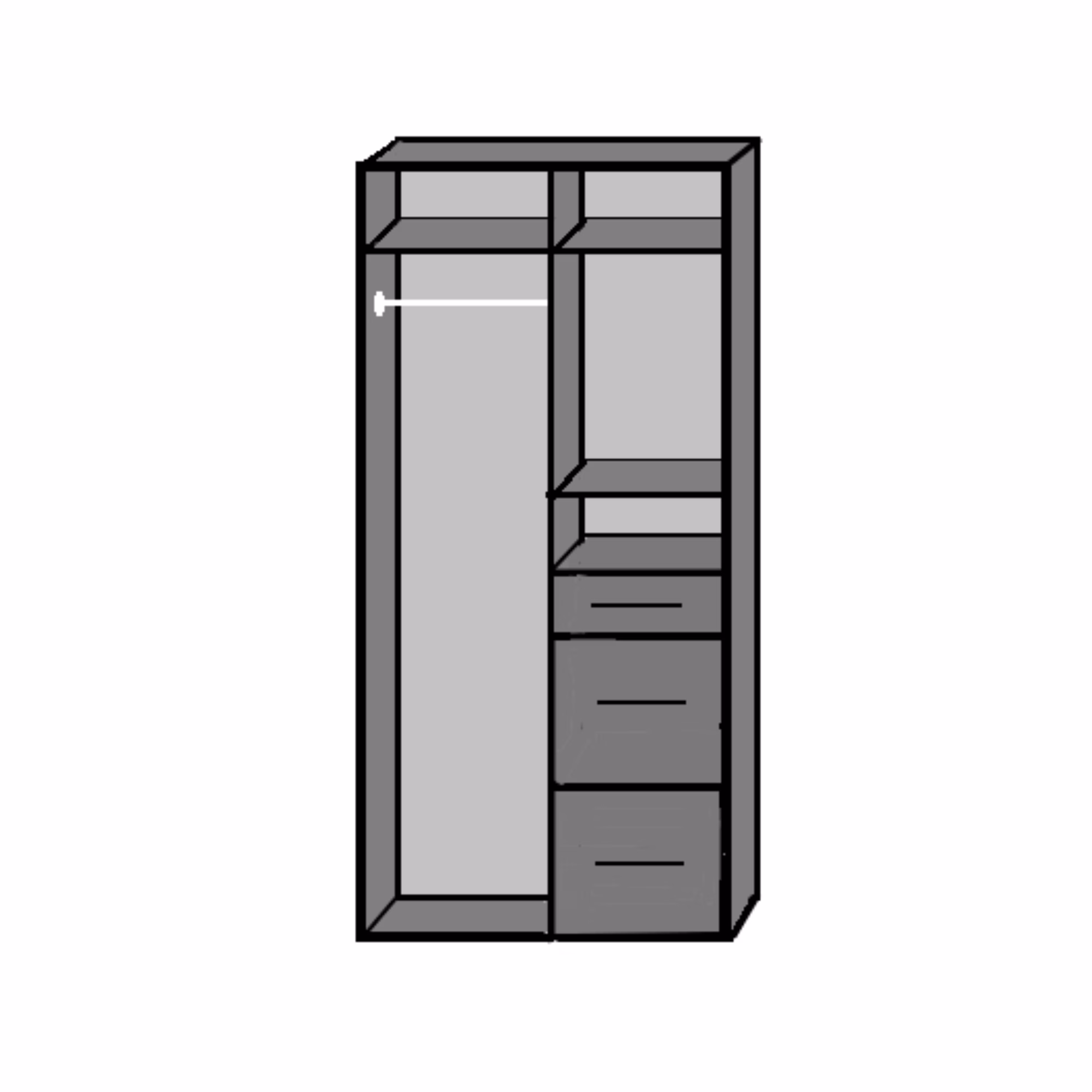 Click 2 Door Wardrobe - Image 2