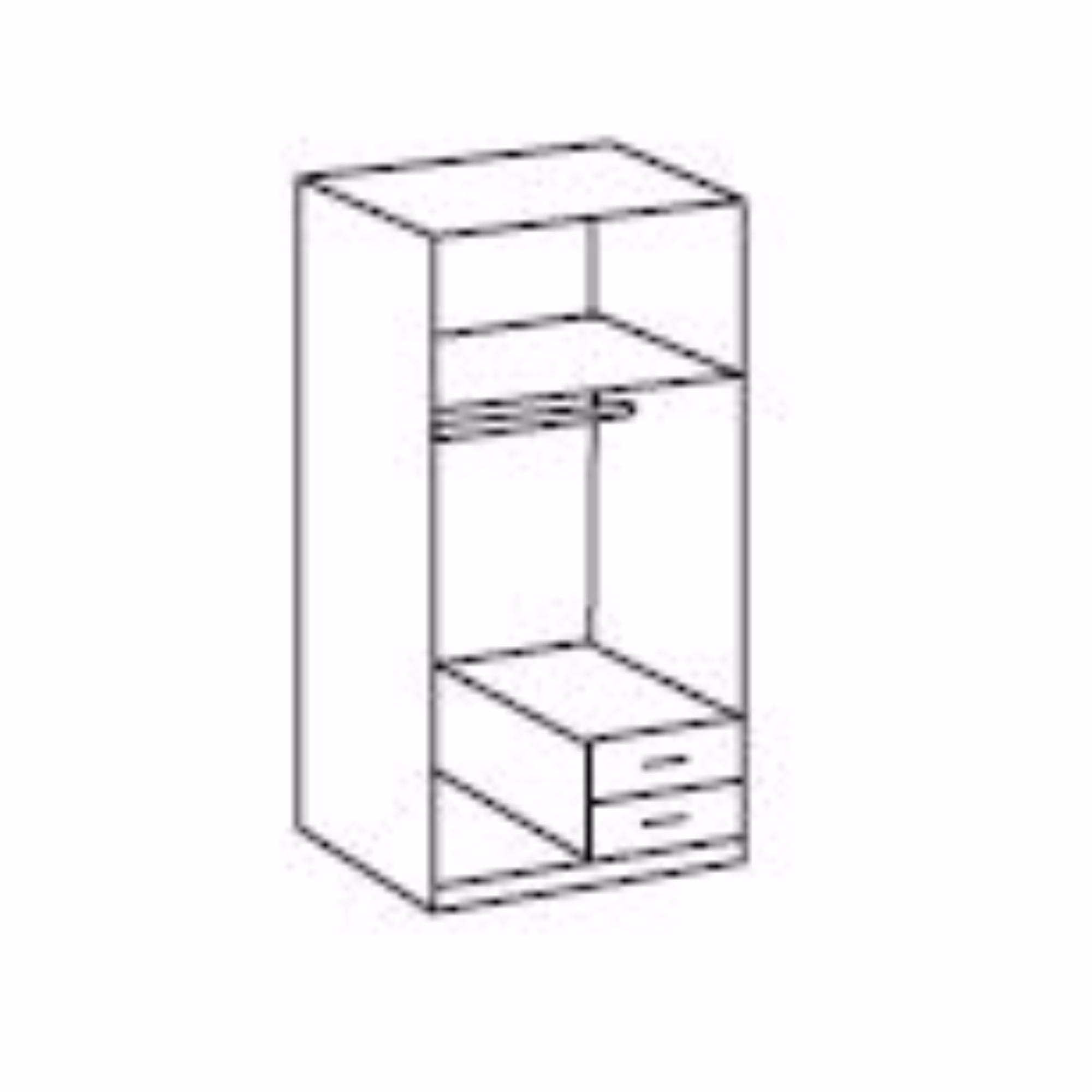 Duisberg 2 Door Wardrobe - Image 2