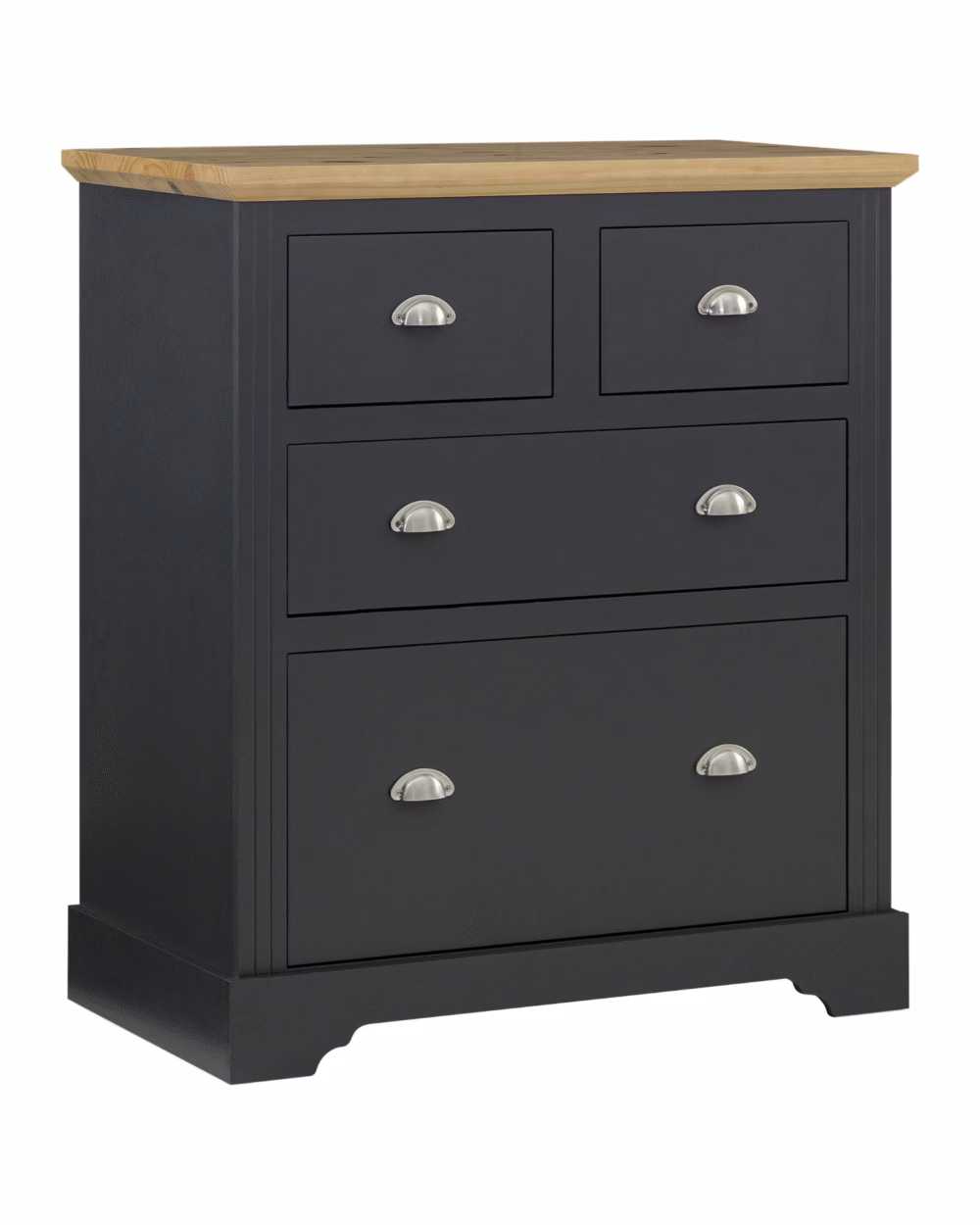 Toledo 2+2 Drawer Chest Grey/Oak Effect