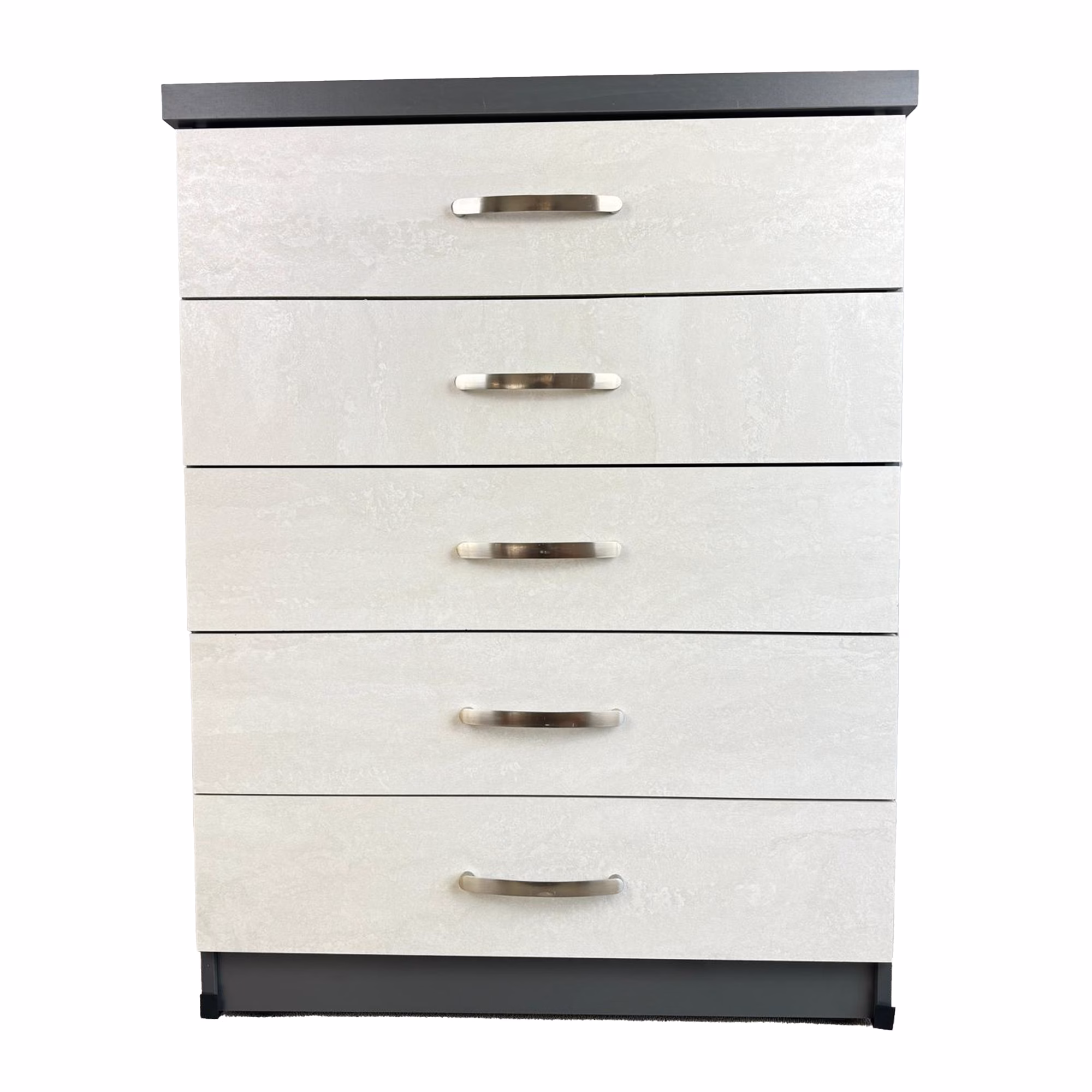 Venice 5 Drawer Chest White