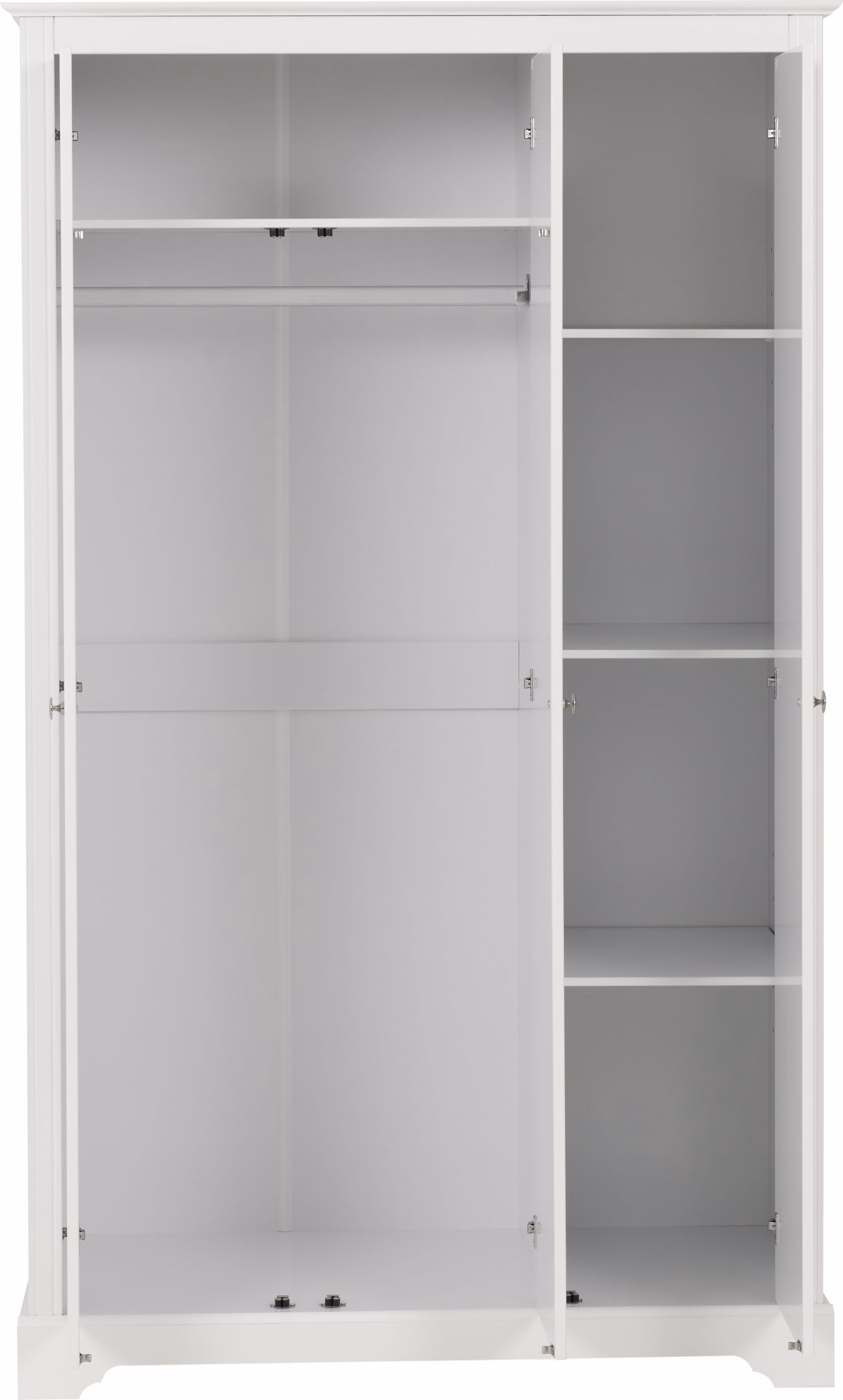 Stratford 3 Door Wardrobe White - Image 2