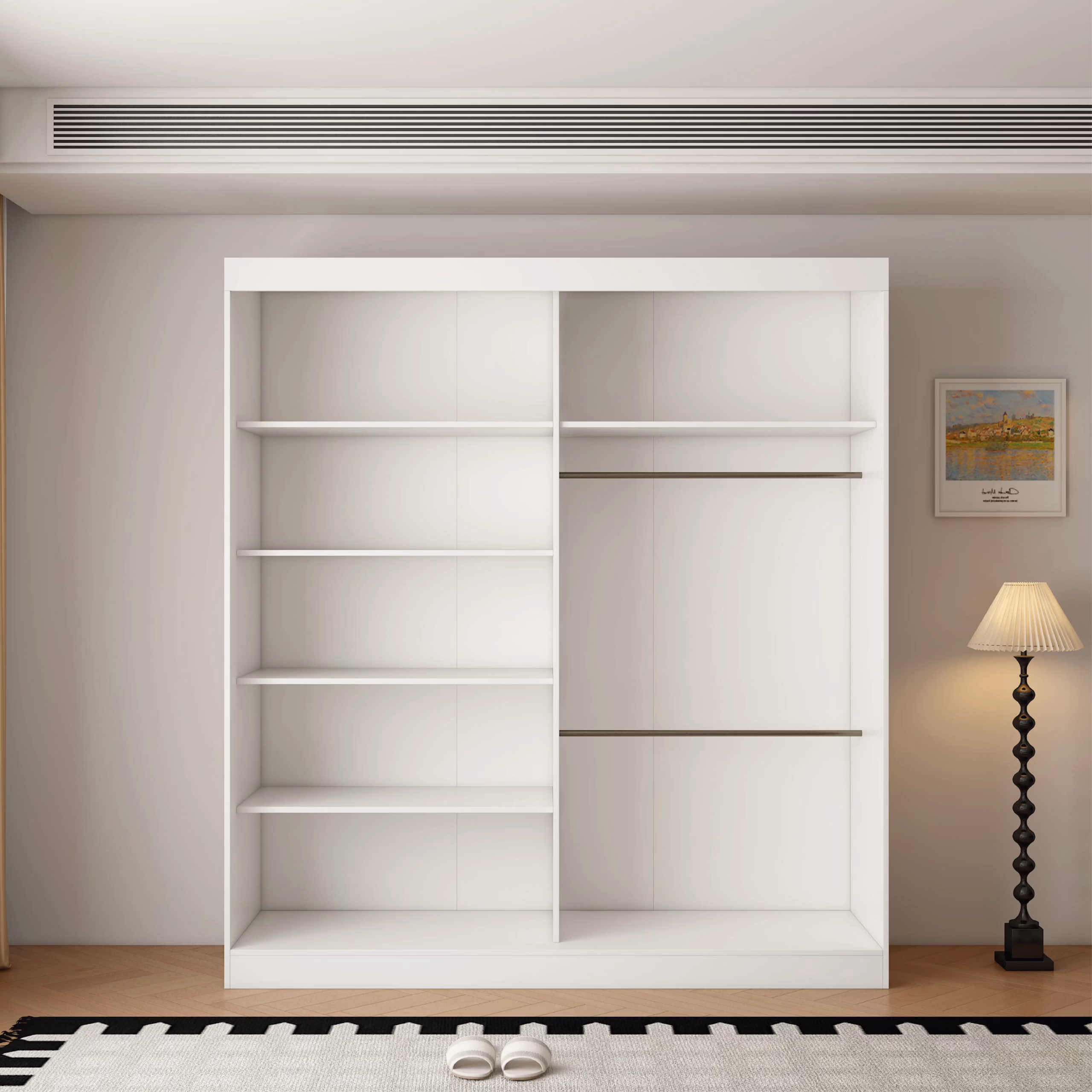 Oracle 2 Door Full Mirror 200CM sliding wardrobe - Image 2