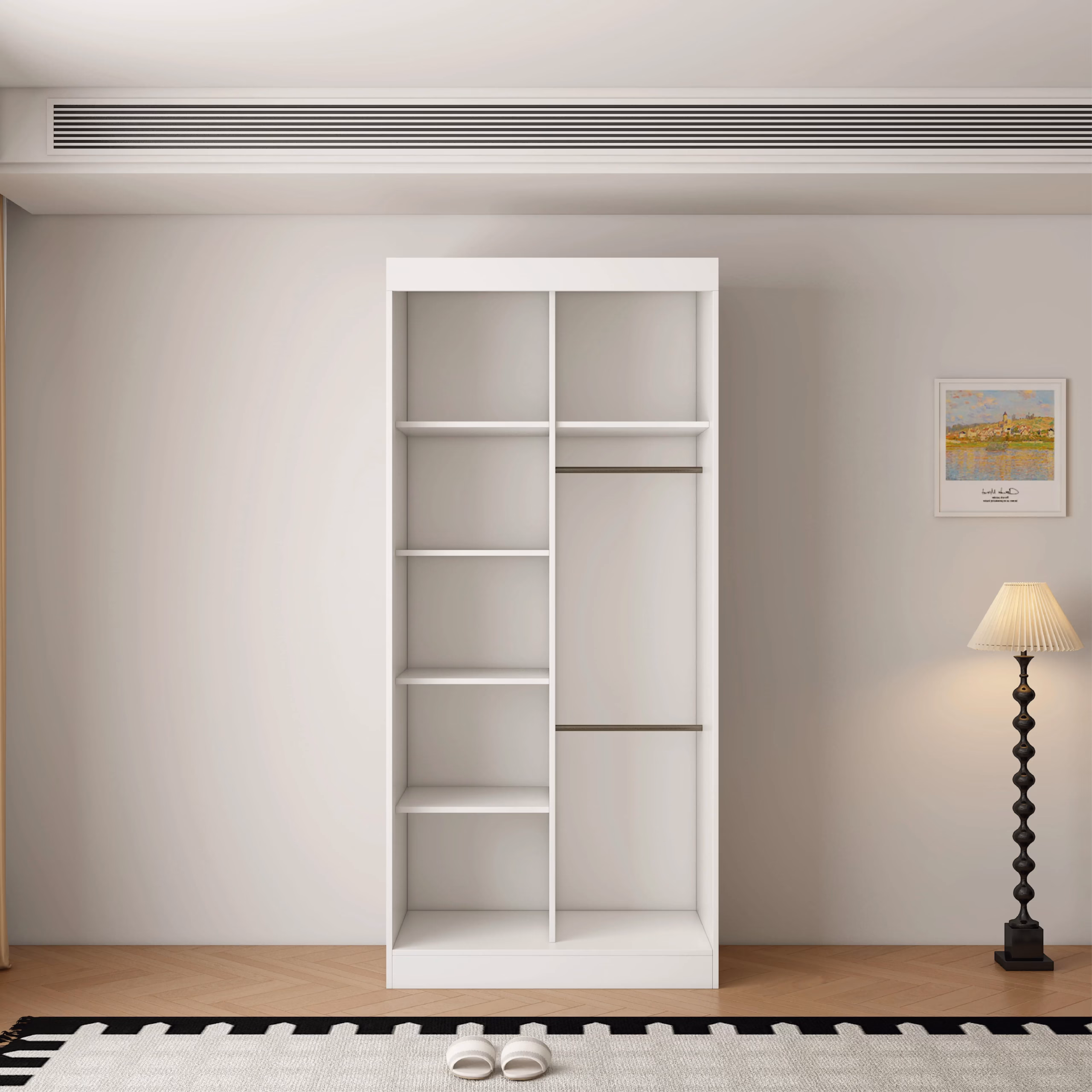 Oracle 2 Door Full Mirror 100CM sliding wardrobe - Image 2