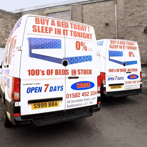 Sabba furniture shop free delivery vans